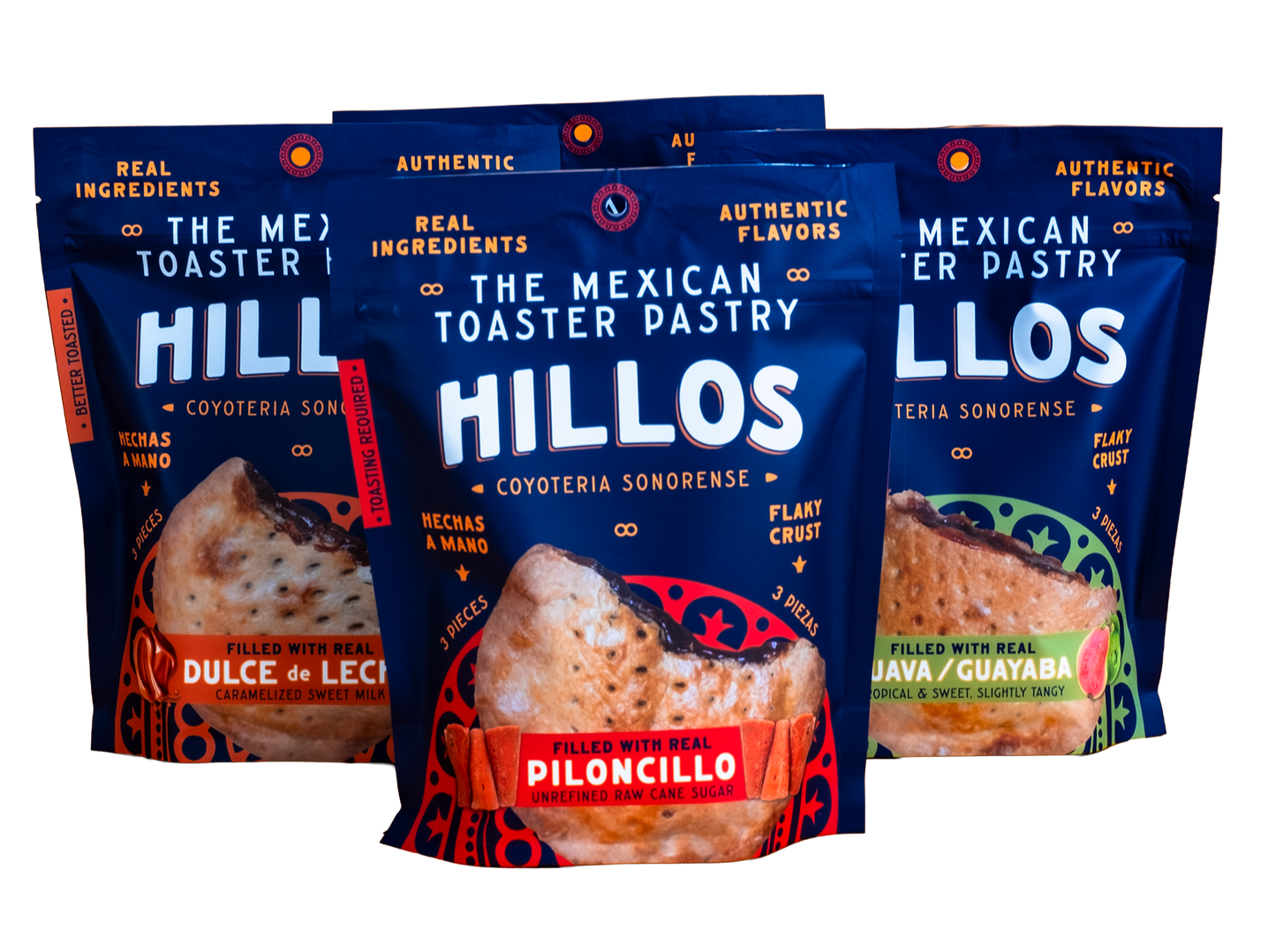 Hillos Mexican Toaster Pastry - 12pc Mixto Bundle